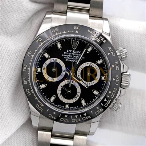 stainless steel men's rolex daytona